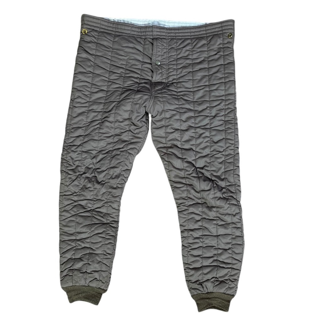 L. L. Bean Refrig Wear Quilted Insulated Thermal Lined‎ Work Pants M